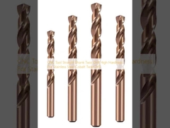 CNC Tool Straight Shank Twist Drill High Hardness For Stainless Steel Cobalt Twist Drill